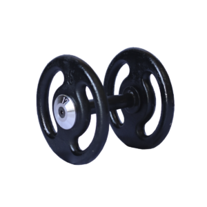DUMBELL MONTADO PINTADO C/PEGADA IEMBORRACHADA