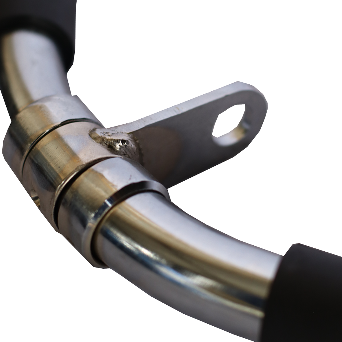 PUXADOR TRICEPS BIGODE CROMADO COM MANOPLA E GIRO - Imagem 2